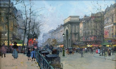 Porte Saint-Martin door Eugene Galien Laloue